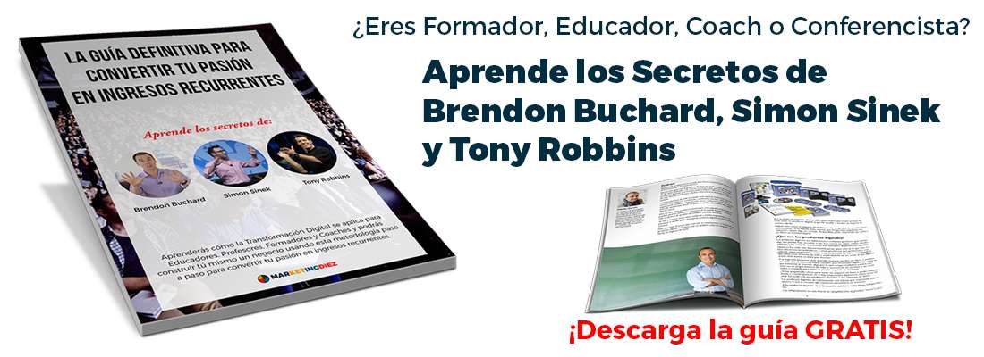 Aprende los Secretos de Brendon Buchard Simon Sinek y Tony Robbins